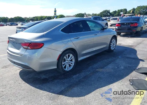 2015 Chrysler 200 Limited из США, поврежденный, VIN 1C3CCCABXFN702316